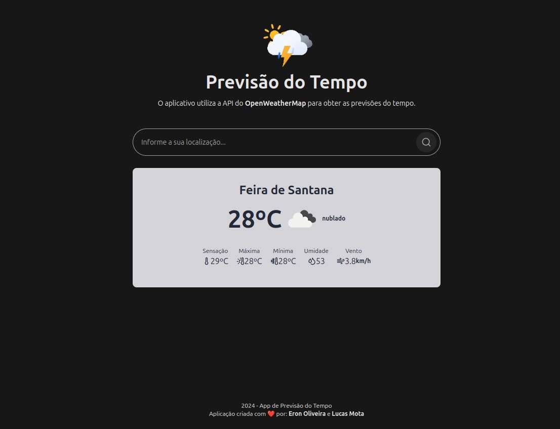 App de Previsão do Tempo